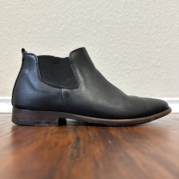SUTRO FOOTWEAR The Ocean Ankle Boots Booties Stretch in Black Leather - Picture 1 of 12